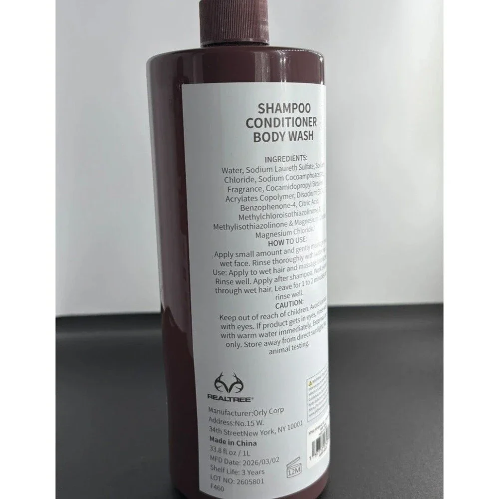 Realtree Sandalwood 3 In 1 All Over Purifying Wash New 30 Fl Oz